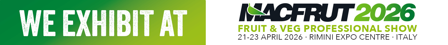 Banner presenza al Macfrut 2026 dal 21 al 23 aprile a Rimini